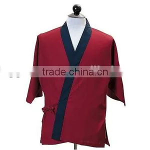 Japanese Style Striped Chef Shirt/chef Uniform thumbnail-3
