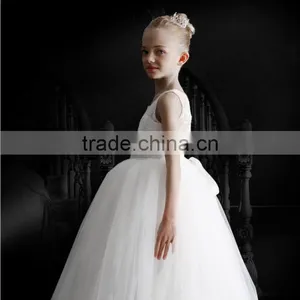 New Design Girl Formal Dress White Wedding Dress For Performance Pretty Children Wear GD90427-4 thumbnail-2