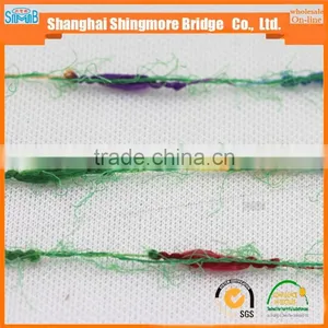 China Fancy Knitting Yarn Factory Direct Wholesale Oeko Tex 100 Polyester Lantern Feather Yarn for Carpet With Free Samples thumbnail-6
