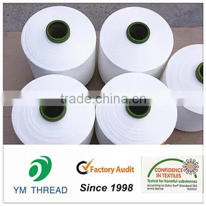 Chinese Pure Virgin Raw White Black 100% Polyester Spun Yarn Manufacturer thumbnail-5