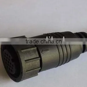 Circular Large Size Female Lock Molding Type Straight Waterproof Connector thumbnail-1