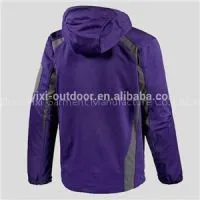 Mens Purple Winter Running Softshell Jackets With Hood thumbnail-1