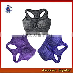 Wholesale Custom Sexy Seamless Ladies Sports Bra and Fitness Yoga Gym Wear Women Sports Wear Jessie H21 thumbnail-2