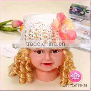 Knit Crochet Hat Newborn Baby Hat Crochet Beanie thumbnail-1
