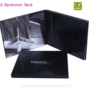 7 Inch Advertisement LCD Digital Video Booklet,advertising Video Brochure With Pocket thumbnail-4