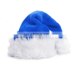 Unique Crazy Dancing Hat Christmas Day Purple and White Color Santa Hat Big Pom Pom Christmas Santa Hat thumbnail-1