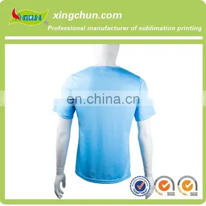 Hot Sale Simple Design 100% Polyester Wholesale Customize Dye Sublimation Printing T Shirts thumbnail-2