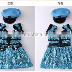 Quality Control Sexy Navy Blue Dress Adult Sequins Cosplay Costume Wholesale thumbnail-3