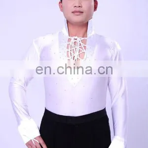 Handsome Style Of Latin Dancewear For Men With Rhin Stone Costume thumbnail-1