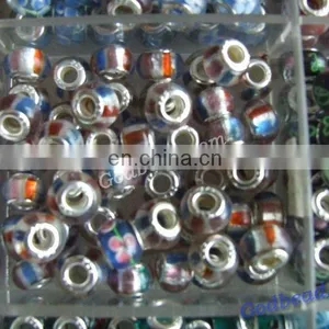 443 Loely Glass Bead Wholesale Handmade Murano Lampwork Glass European Beads Fit for Charm Bracelets thumbnail-1