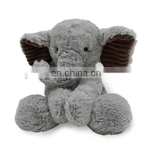 Fluffy Plush Toy Long Fur Grey Elephant Toy thumbnail-1