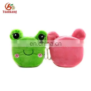 Mini Frog Shape Plush Round Wallet Coin Purse thumbnail-2