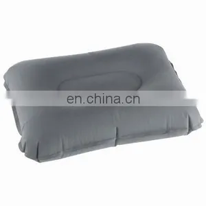 Inflatable Flocked Square Travel Pillow Cushion thumbnail-1