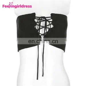 Wholesale Fashion Women Black Knitting Elastic Wide Waist Belt Waist Support Belt thumbnail-4