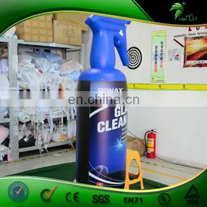 Inflatable Advertising Glass Clean Model Replica, Blue PVC Inflatable Helium Bottle Balloon for Sale thumbnail-2