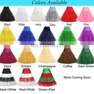 22 Colors Available Grace Karin Women A-line Short Retro Dress Vintage Crinoline Rockabilly Petticoat Underskirt CL008922-3 thumbnail-5