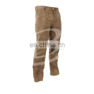 Genuine Suede German Traditional Full Length Leather Pant (Traditional Pant) thumbnail-1