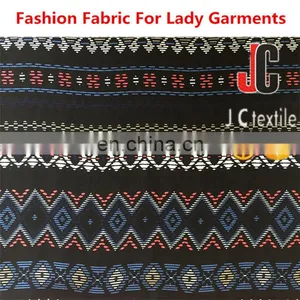 MS2849 Shaoxing 100% Spun Rayon Geometric Designs Print Fabric for Fashion Garment thumbnail-2
