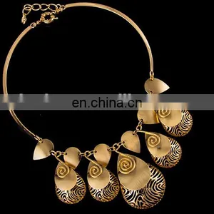 Free Shipping Big Fashion Jewelry Set/dubai Gold Jewelry Set / Rani Haar Jewelry Set CJ014 thumbnail-3