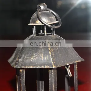 Creative Design Home Decoration Cute Small Pavillion Shape Vintage Candle Holder thumbnail-4