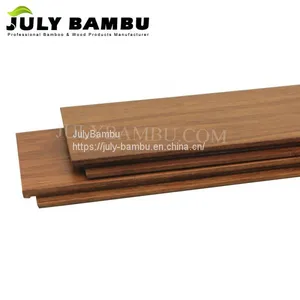 China Factory Caramel Strand Woven Bamboo Flooring Click Lock Laminated Bamboo Wood Flooring for Indoor thumbnail-3