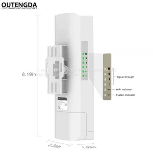 300Mbps 3Km Outdoor CPE AP 5.8Ghz WiFi Bridge Router 1000mW Wireless Wi-fi Repeater 14dBi Antenna 24V Poe Adapter Included thumbnail-4