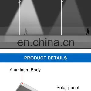 12v Solar Real 20w 30w Led Outdoor Sensor Street Lights 4000 Lumens With Steel Box for Saudi Arabia Project thumbnail-6
