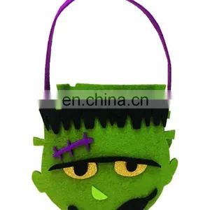 Felt Large Trick Or Treat Halloween GHOST Sweets Basket thumbnail-6