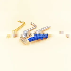 L Type C Type Screw Hook Self Tapping Screws Square Cup Hook Decorative Eye Bolts thumbnail-1
