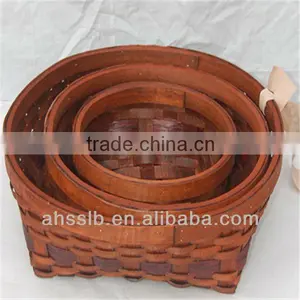 Chinese Woodchip Fruit Basket thumbnail-1
