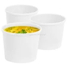 Brown Packaging Containers Paper Bowls for Soup Takeaway Compostable Soup Containers thumbnail-1