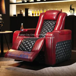 Popular Recliner Chair Modern Design Adjustable Headrest Single Private Cinema Seats thumbnail-4