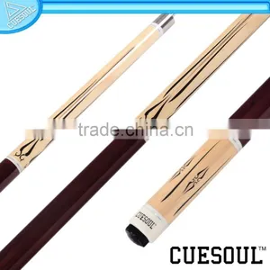 CUESOUL Latest Style Rubber Wrap Maple Shaft 1/2 Pool Cue,Quick Release, thumbnail-1