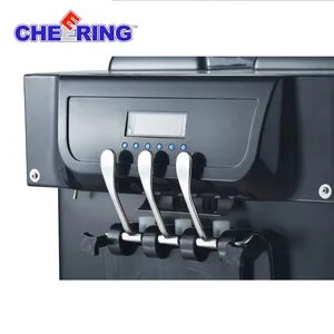 Snack Food Machinery 110v 3 Flavors Soft Serve Ice Cream Cone Machine thumbnail-3