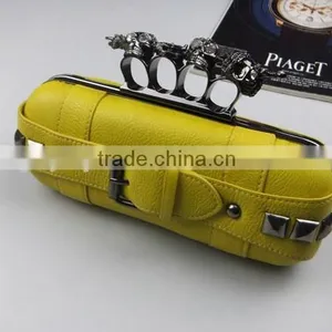 Four Finger Skull Knuckle Ring Bling Clutch Evening Bags PU Clutch Bag With Top Quality thumbnail-1