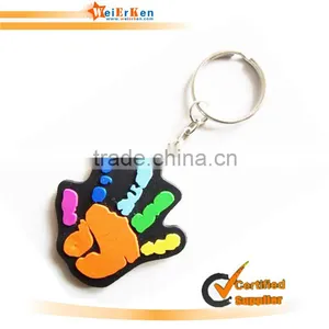 2014 China Promotion Soft PVC Hand Shape Keychain thumbnail-1