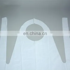 Disposable Plastic PE Medical Apron Ldpe Waterproof Sleeveless Aprons for Kitchen and Hospital thumbnail-4