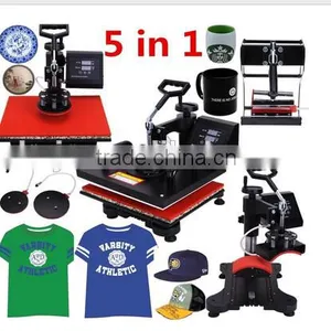 New Special Offer 5 in 1 Combo t Shirt Heat Press Machine Heat Transfer Printing Machine thumbnail-1