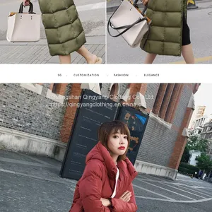 Winter Jacket Women's Warm Fashion Trend Coat Long Dress Women's Thick Coat thumbnail-5