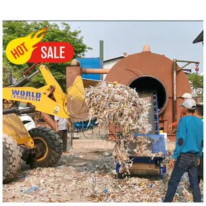 Pure PP/PE/PS/ABS Plastics to Fuel Oil Recycling Pyrolysis Machine Aluminum Plastic Pyrolysis Plant thumbnail-1