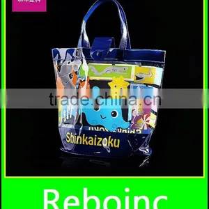 Promotion Tote Bags Red Clear Pvc Bag With Handle thumbnail-1