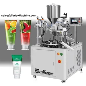 Automatic Body Hand Cream Ultrasonic Filling Sealing Machine for Cosmetics Soft Tubes thumbnail-2