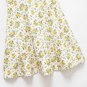 2025 Summer New Design Fashionable Flower Printed Strap Dress thumbnail-2