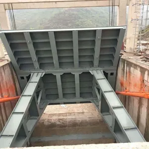 Reservoir Gate Plane Sliding Fixed-wheel Type Curved Steel Gate Hydraulic Engineering River Steel Solid Manufacturer in Stock thumbnail-5