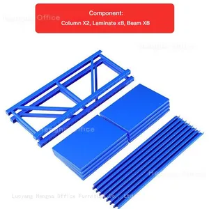 Boltless Rivet Shelving Rack for Garage Workshop and Commercial Retail Backstock, Easy Assemble Knock-down Steel Storage Organizer, Factory Direct thumbnail-4