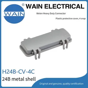 Wain Heavy-duty Connector H24b-cv-4c, Rectangular Connector With Metal 24b Housing, Aviation Plug thumbnail-1