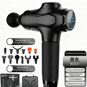 High Quality Mini Fascia Massage Gun Wholesale Portable Cordless Type C Charging Deep Tissue Muscle Relaxation Gun For Office Home Travel thumbnail-2