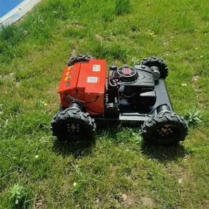 9HP Gasoline Engine Walking Speed 0~6Km/h RC Robot Brush Cutter thumbnail-4