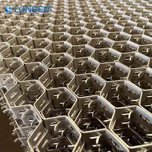 Erosion Resistance Carbon Steel Hexagonal Cellular Mesh Bonding Holes Hexsteel Custom thumbnail-4