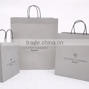 Paper Carrier Bag With Logo Print Take Away Fast Food Paper Bag thumbnail-1